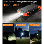 20000mAh Solar Power Bank with Wireless Charging - LofiMart