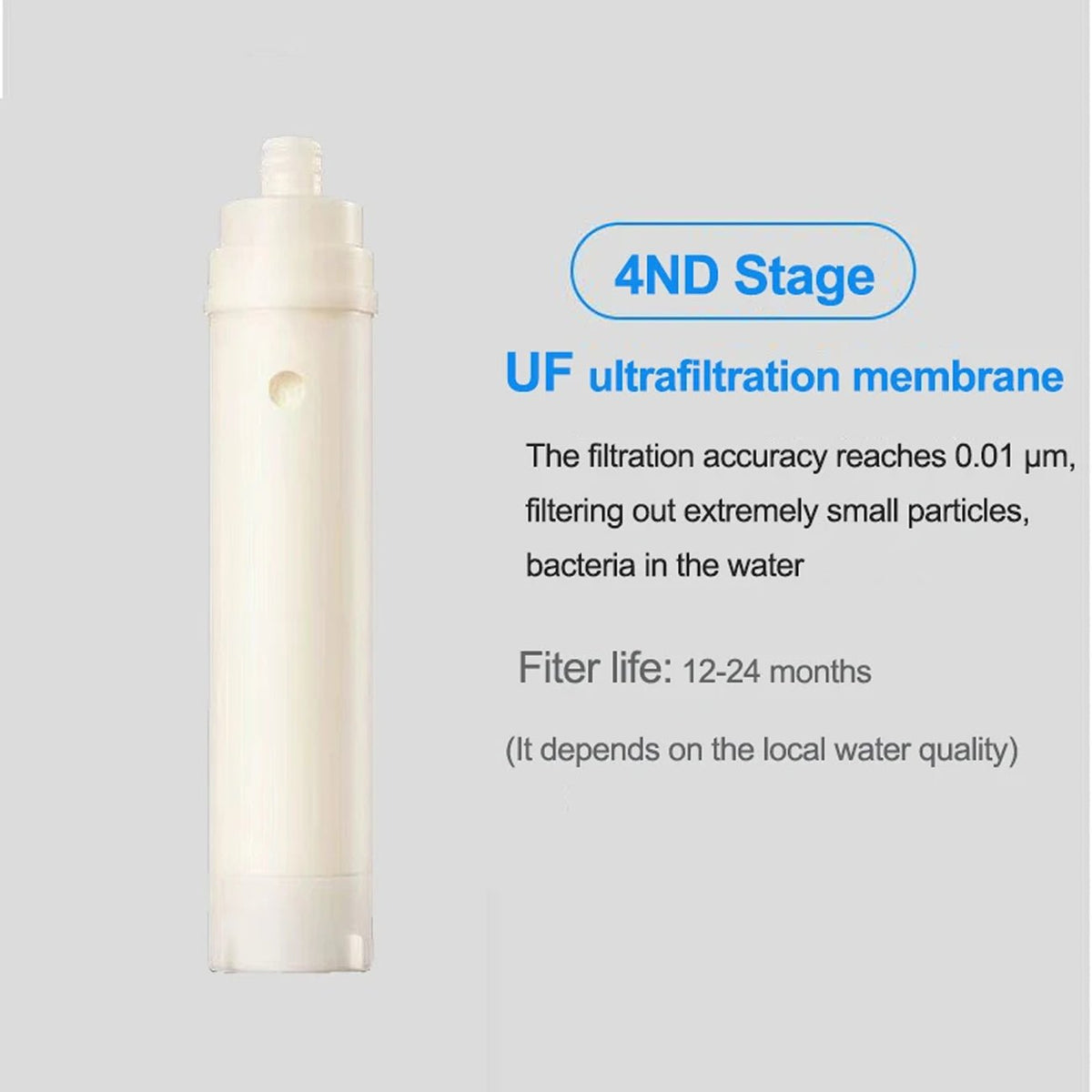 5-Stage Under Sink Water Filtration System with Zero Waste and 304 Stainless Steel Housing - LofiMart
