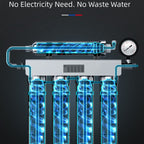 5-Stage Under Sink Water Filtration System with Zero Waste and 304 Stainless Steel Housing - LofiMart