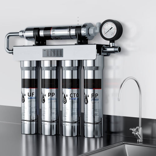 5-Stage Under Sink Water Filtration System with Zero Waste and 304 Stainless Steel Housing - LofiMart