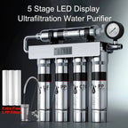 5-Stage Under Sink Water Filtration System with Zero Waste and 304 Stainless Steel Housing - LofiMart