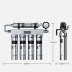 5-Stage Under Sink Water Filtration System with Zero Waste and 304 Stainless Steel Housing - LofiMart