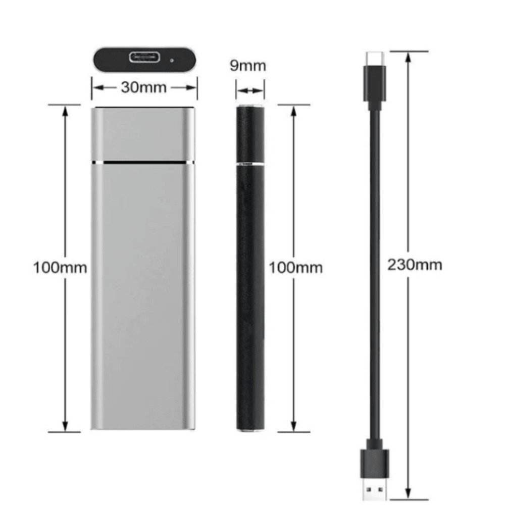 8TB Slim Portable External Hard Drive with Fast Data Transfers and USB 3.2 Connectivity - LofiMart