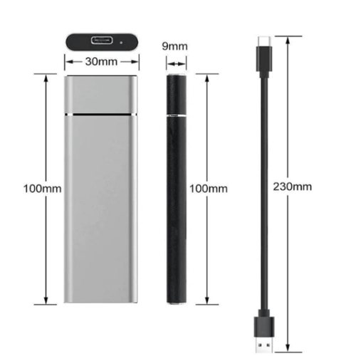 8TB Slim Portable External Hard Drive with Fast Data Transfers and USB 3.2 Connectivity - LofiMart