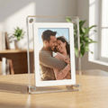 Acrylic Digital Photo Frame with IPS Display and Built-in Battery for Photos and Videos - LofiMart