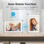 Acrylic Digital Photo Frame with IPS Display and Built-in Battery for Photos and Videos - LofiMart