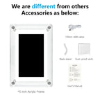 Acrylic Digital Photo Frame with IPS Display and Built-in Battery for Photos and Videos - LofiMart