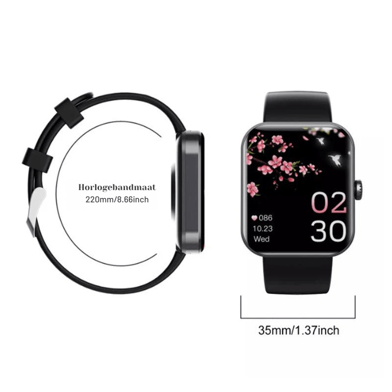 Activ Smartwatch with Fitness Tracking Heart Rate Monitor and Smart Notifications - LofiMart