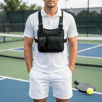 Adjustable Pickleball Tactical Chest Bag with Waterproof Storage for Outdoor Activities - LofiMart