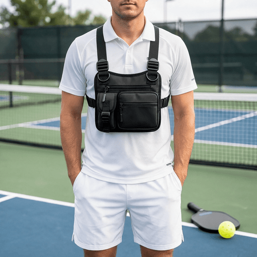 Adjustable Pickleball Tactical Chest Bag with Waterproof Storage for Outdoor Activities - LofiMart