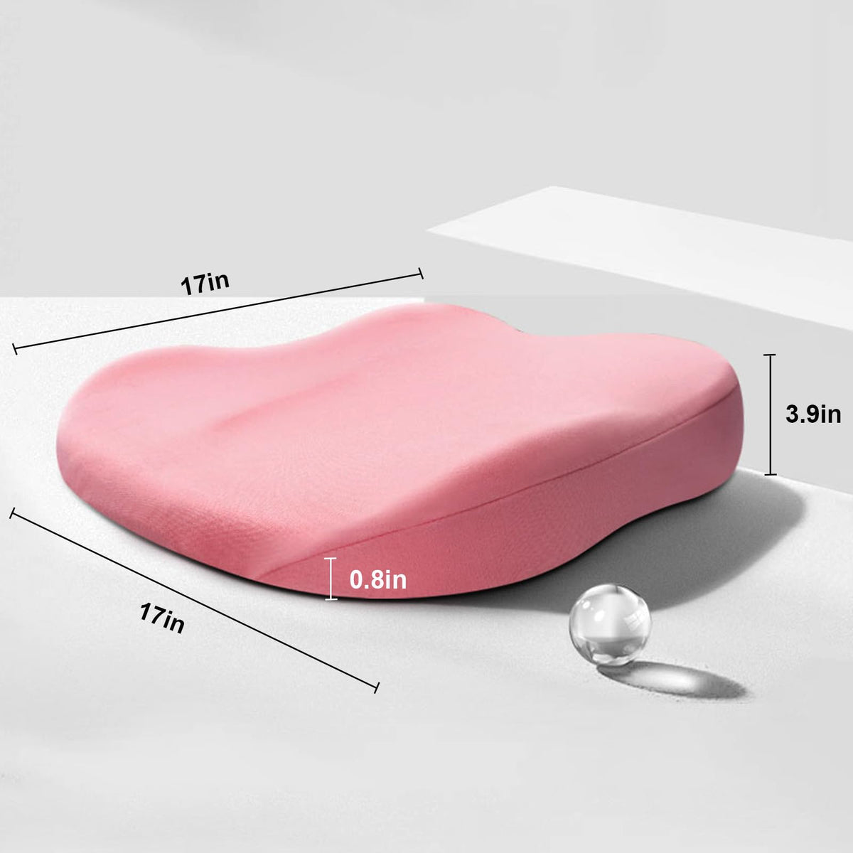 Car Booster Seat Cushion for Enhanced Visibility and Comfort with Memory Foam Support - LofiMart