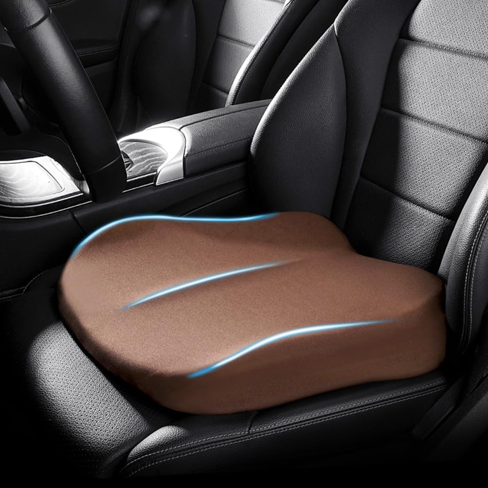 Car Booster Seat Cushion for Enhanced Visibility and Comfort with Memory Foam Support - LofiMart
