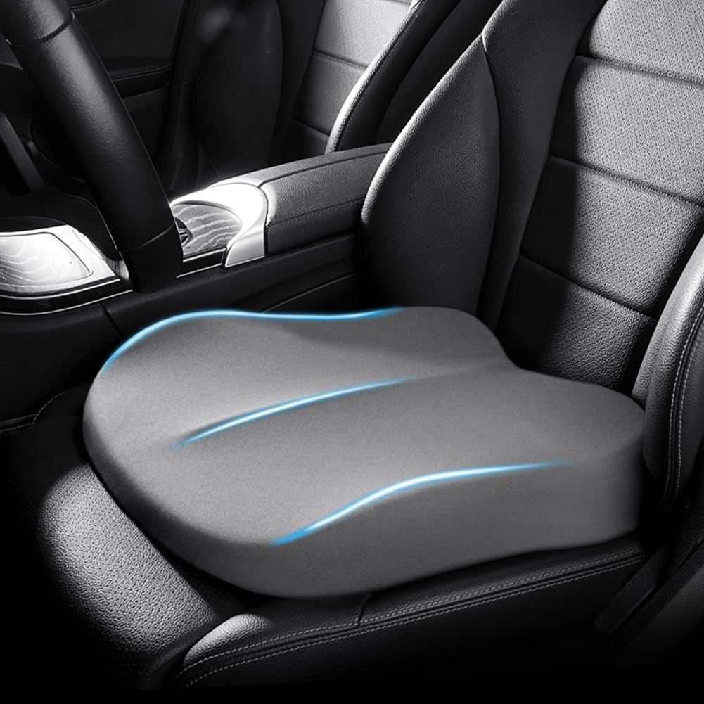 Car Booster Seat Cushion for Enhanced Visibility and Comfort with Memory Foam Support - LofiMart