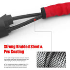 Car Steering Wheel Lock with Heavy-Duty Steel Cable for Anti-Theft Protection - LofiMart