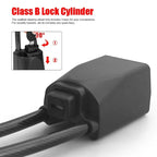 Car Steering Wheel Lock with Heavy-Duty Steel Cable for Anti-Theft Protection - LofiMart