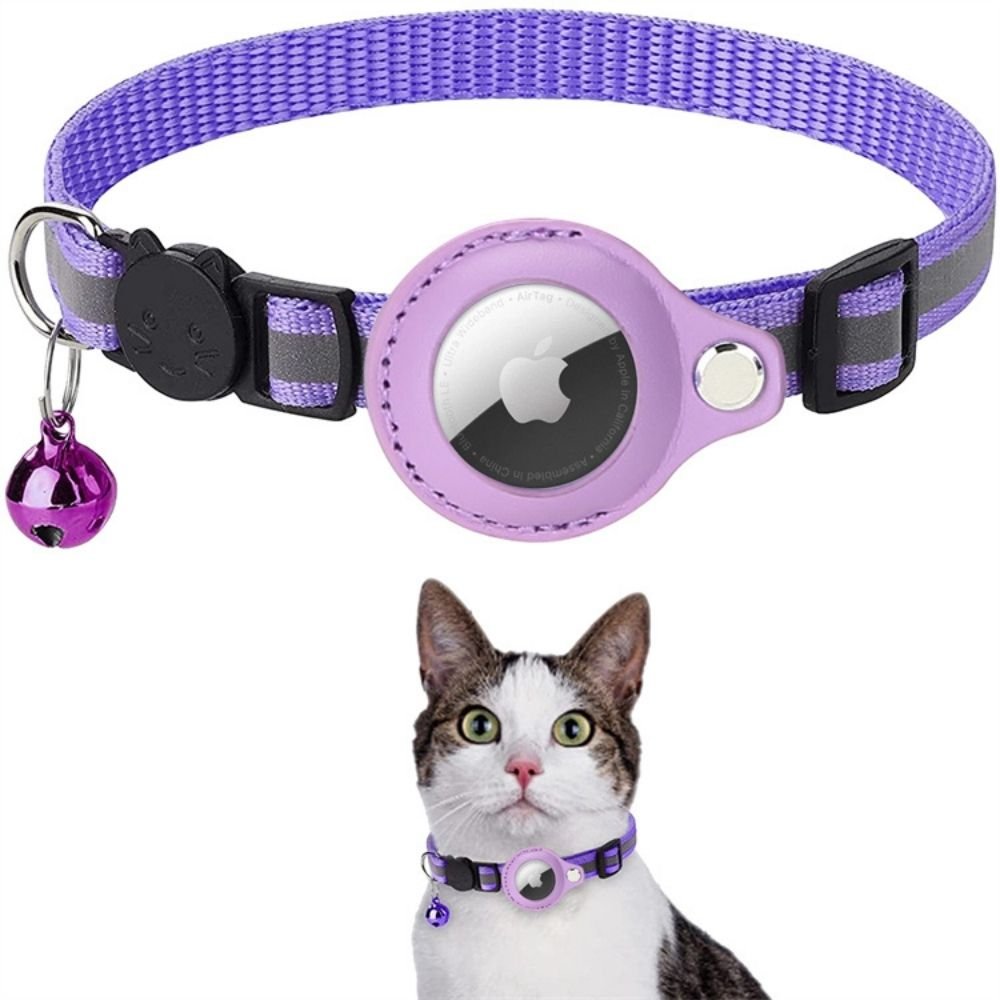 Cat GPS Collar with Reflective Safety Design and Quick Release Closure - LofiMart