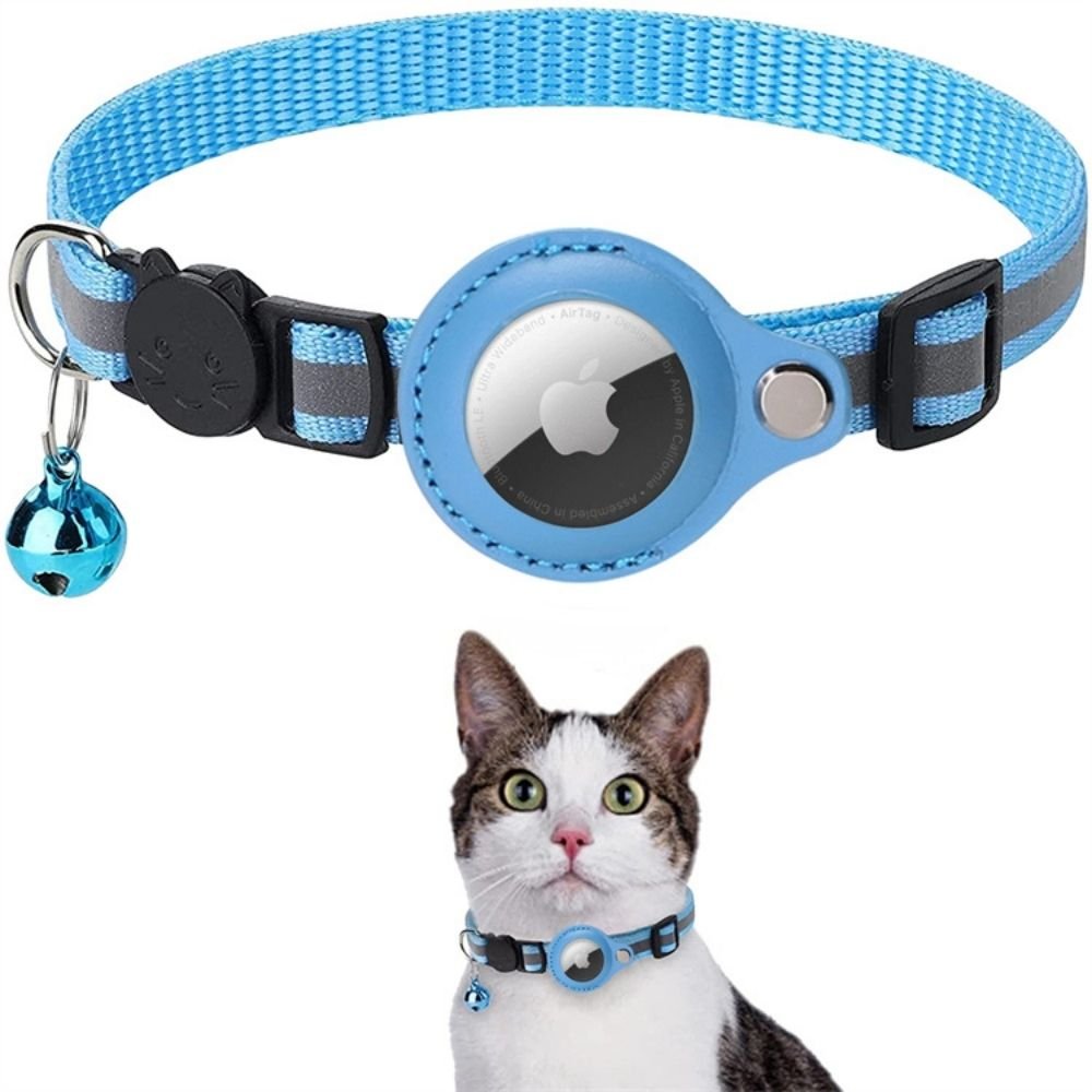 Cat GPS Collar with Reflective Safety Design and Quick Release Closure - LofiMart