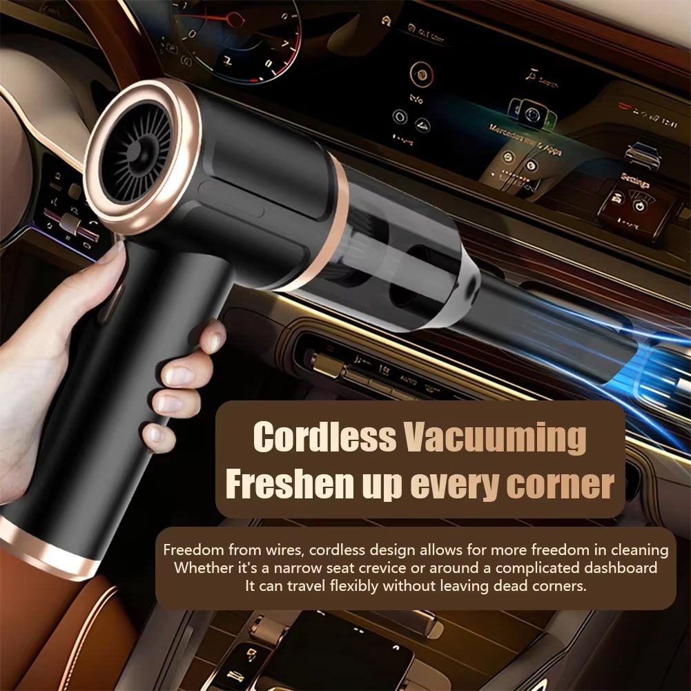 Cordless Car Vacuum Cleaner with 45000Pa Suction and 5-in-1 Versatility for Wet and Dry Cleaning - LofiMart