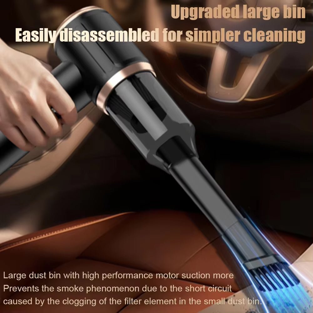 Cordless Car Vacuum Cleaner with 45000Pa Suction and 5-in-1 Versatility for Wet and Dry Cleaning - LofiMart