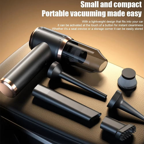 Cordless Car Vacuum Cleaner with 45000Pa Suction and 5-in-1 Versatility for Wet and Dry Cleaning - LofiMart