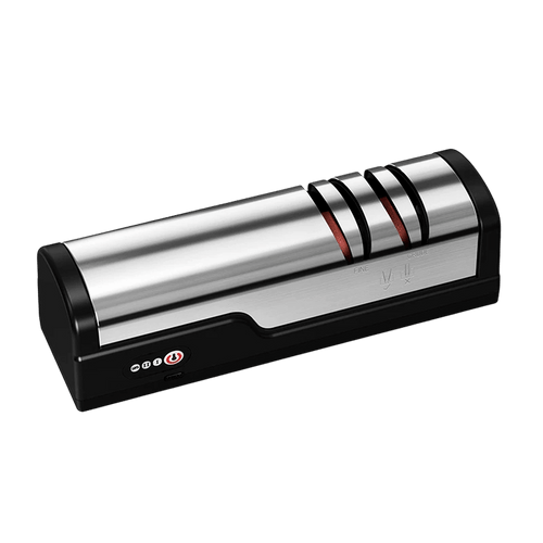 Cordless Electric Knife Sharpener with Two-Stage Grinding and USB-C Rechargeable Design - LofiMart