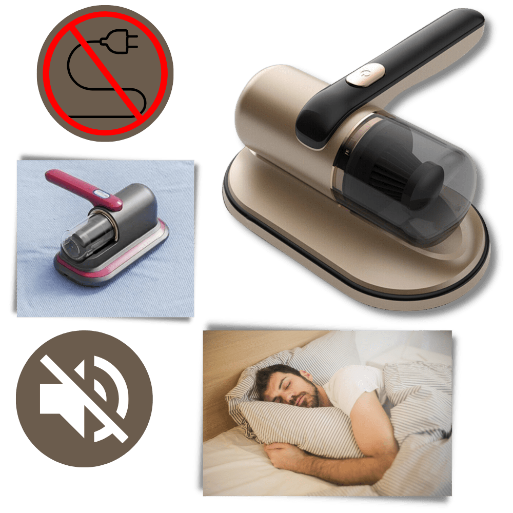Cordless UV-C Vacuum Cleaner for Mattress and Upholstery with Strong Suction and Portable Design - LofiMart