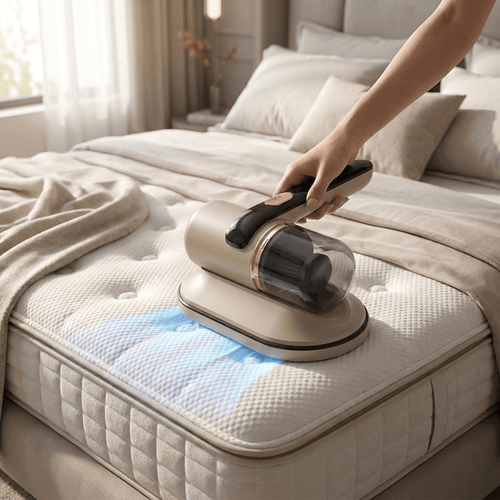 Cordless UV-C Vacuum Cleaner for Mattress and Upholstery with Strong Suction and Portable Design - LofiMart