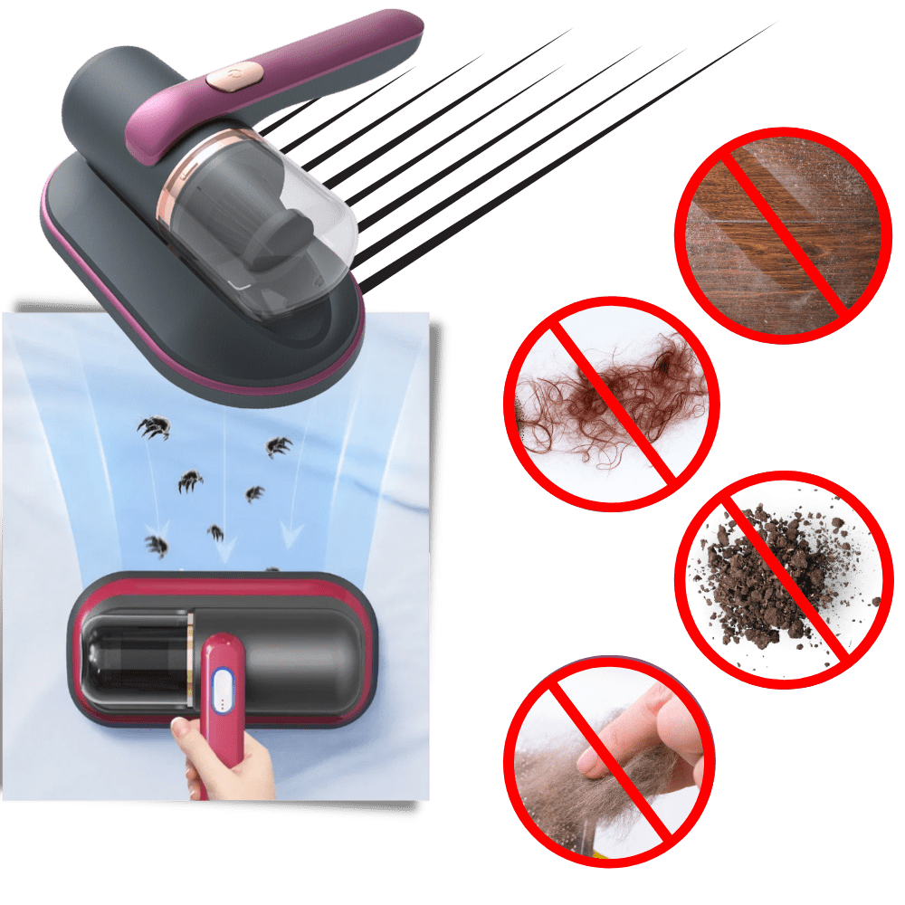 Cordless UV-C Vacuum Cleaner for Mattress and Upholstery with Strong Suction and Portable Design - LofiMart