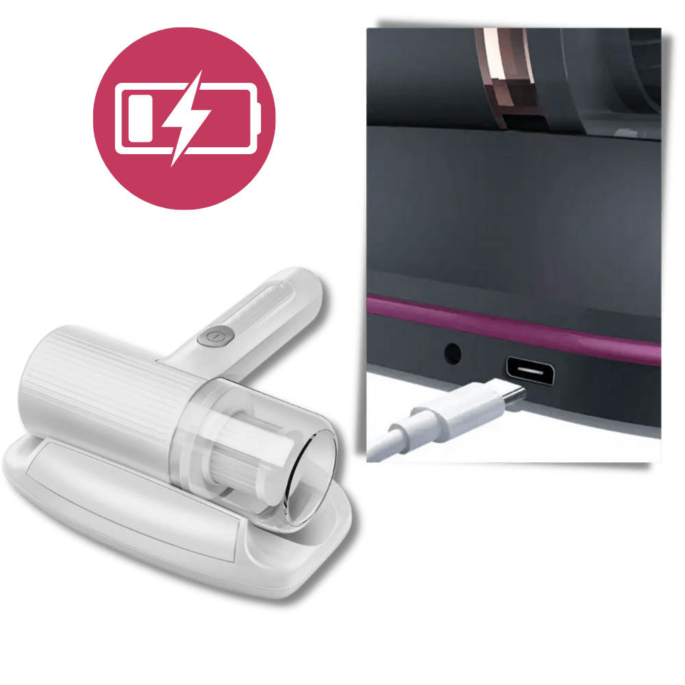 Cordless UV-C Vacuum Cleaner for Mattress and Upholstery with Strong Suction and Portable Design - LofiMart