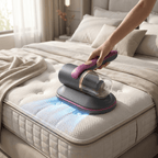 Cordless UV-C Vacuum Cleaner for Mattress and Upholstery with Strong Suction and Portable Design - LofiMart