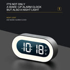 Digital Sunrise Alarm Clock with Dimmable Night Light and Natural Wake Sounds for Bedroom - LofiMart