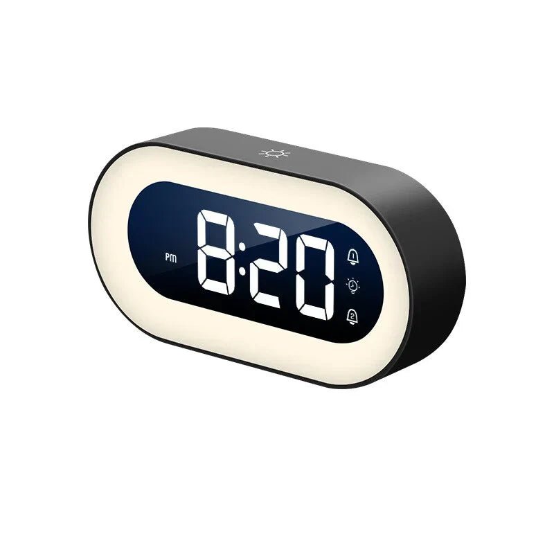 Digital Sunrise Alarm Clock with Dimmable Night Light and Natural Wake Sounds for Bedroom - LofiMart