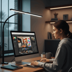 Dimmable Architect Desk Lamp with 25 Lighting Modes and Eye-Safe LED Illumination - LofiMart