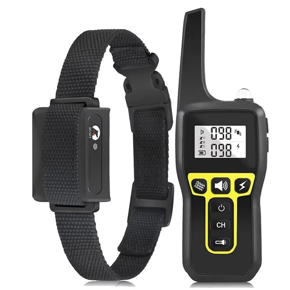 Dog Shock Collar with 1000m Range and IP67 Waterproof Rating for Effective Training - LofiMart