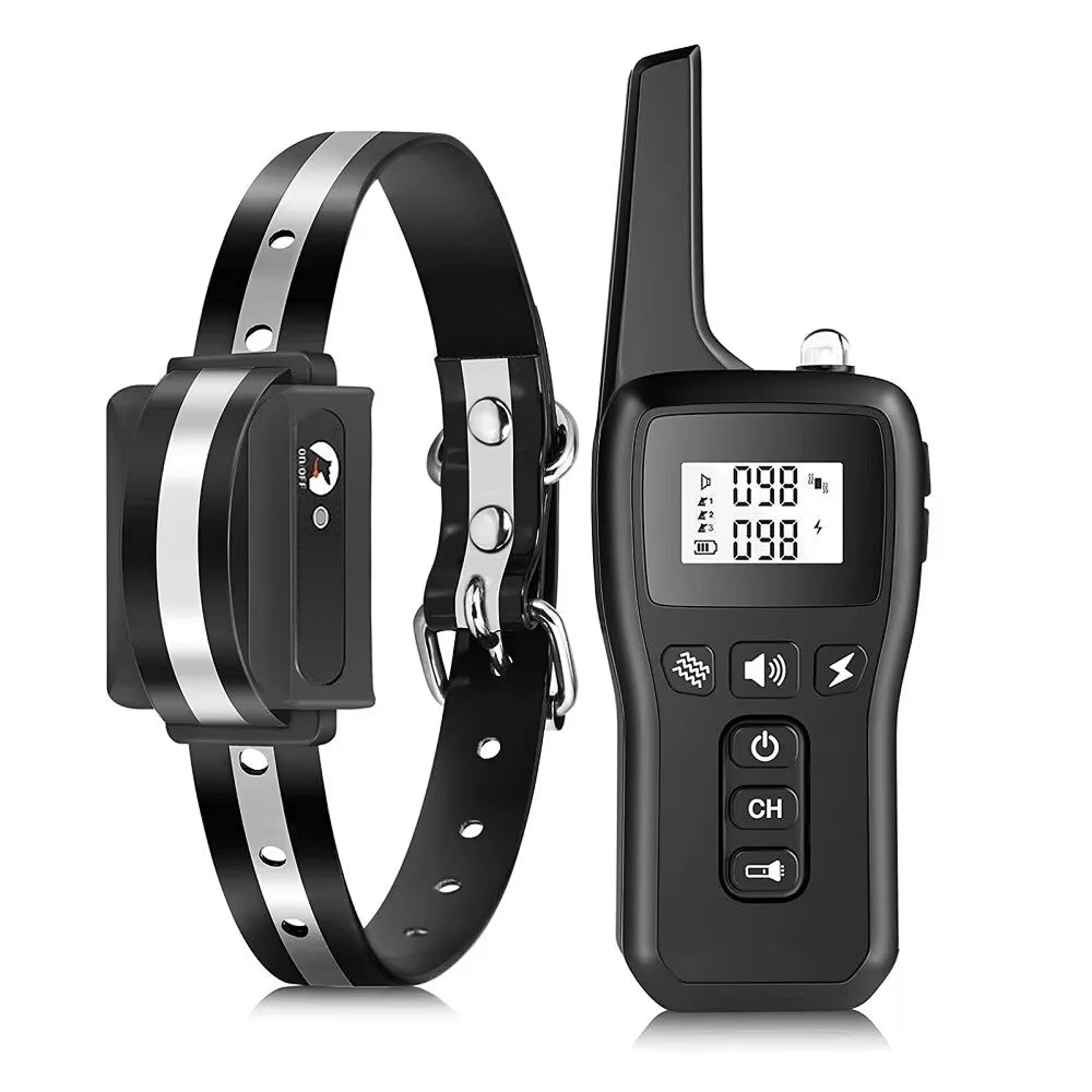 Dog Shock Collar with 1000m Range and IP67 Waterproof Rating for Effective Training - LofiMart