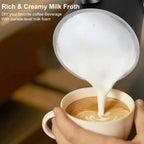 Electric Milk Frother for Coffee and Cappuccino - Automatic Hot and Cold Foam Maker - LofiMart