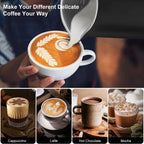 Electric Milk Frother for Coffee and Cappuccino - Automatic Hot and Cold Foam Maker - LofiMart