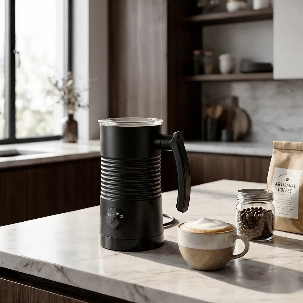 Electric Milk Frother for Coffee and Cappuccino - Automatic Hot and Cold Foam Maker - LofiMart