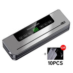 Electric Vacuum Sealer with Built-in Cutter and Wet/Dry Modes for Food Preservation - LofiMart