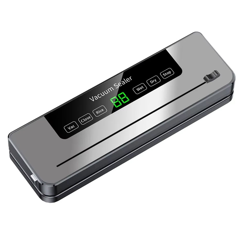 Electric Vacuum Sealer with Built-in Cutter and Wet/Dry Modes for Food Preservation - LofiMart