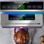 Electric Vacuum Sealer with Built-in Cutter and Wet/Dry Modes for Food Preservation - LofiMart