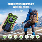 Emergency Radio and Power Bank with 12000mAh Capacity and Solar Charging for UK Storms - LofiMart