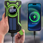 Emergency Radio and Power Bank with 12000mAh Capacity and Solar Charging for UK Storms - LofiMart