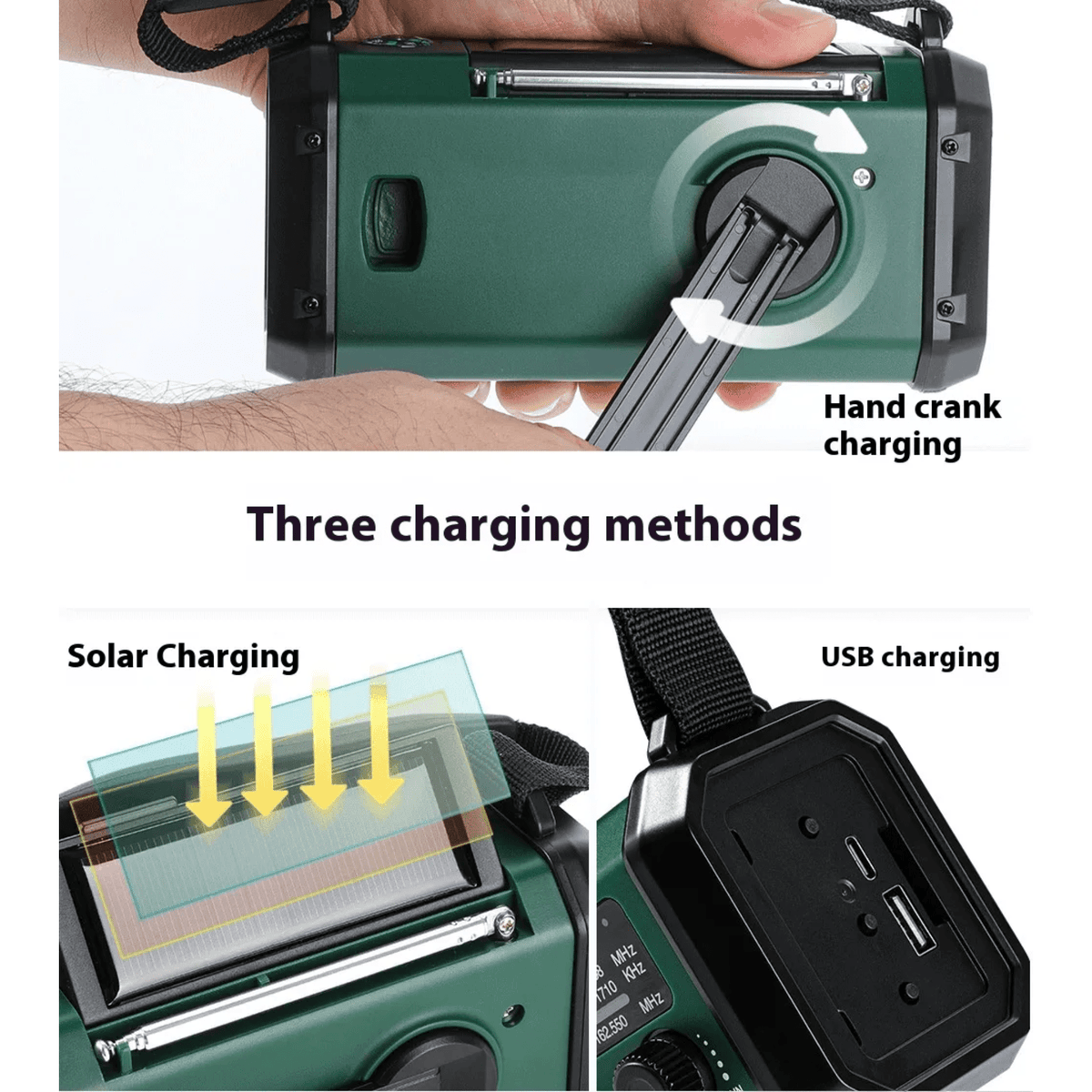 Emergency Radio with 10000mAh Power Bank - LofiMart