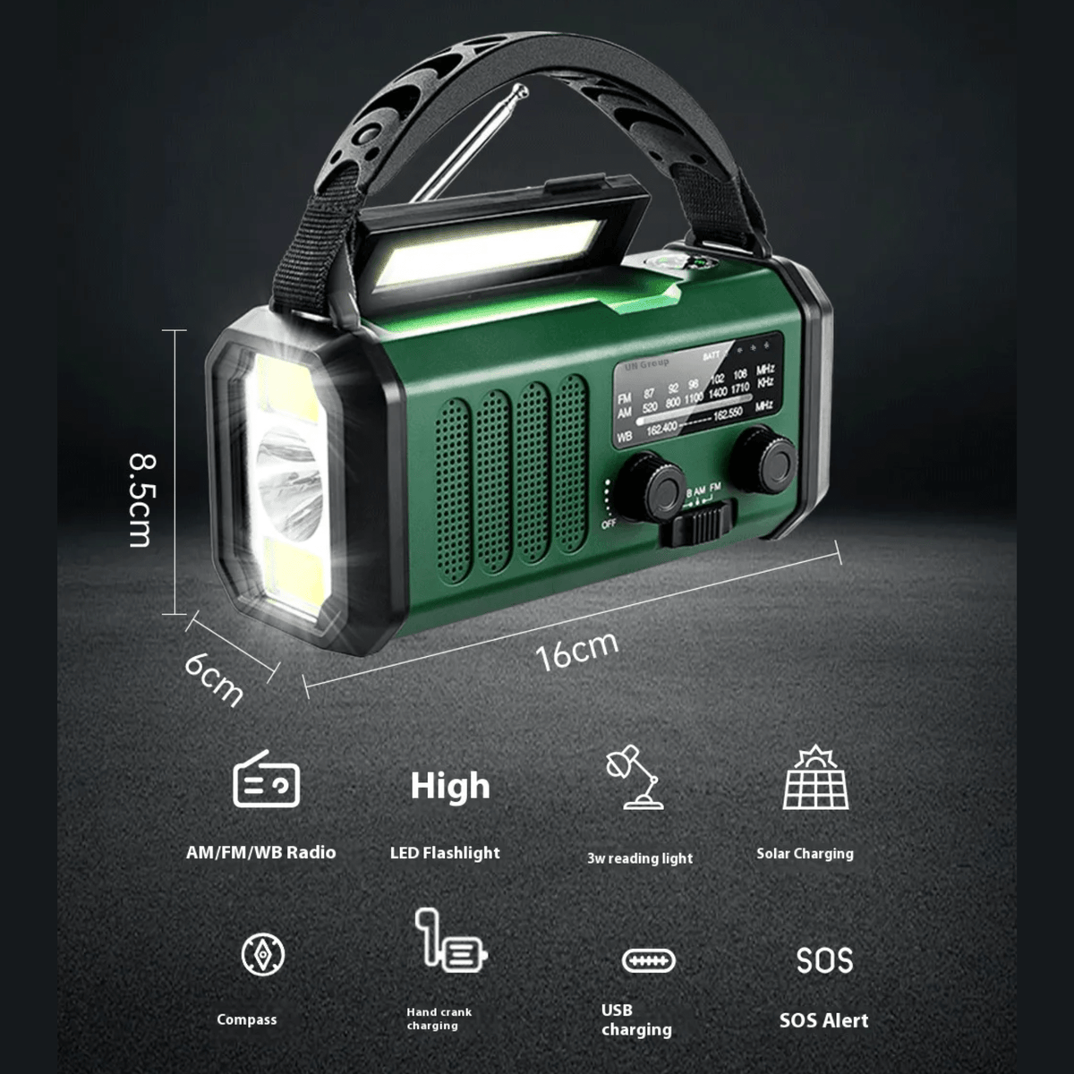 Emergency Radio with 10000mAh Power Bank - LofiMart