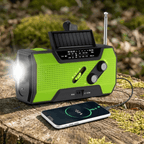 Emergency Radio with 4000mAh Battery and Multiple Charging Options for Outdoor Adventures - LofiMart