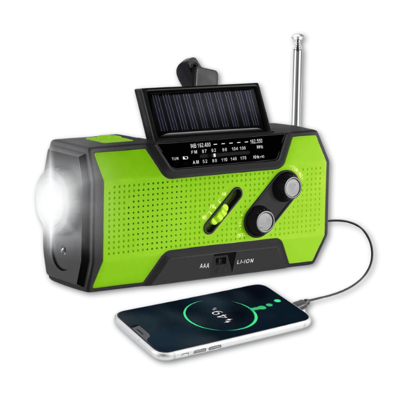 Emergency Radio with 4000mAh Battery and Multiple Charging Options for Outdoor Adventures - LofiMart