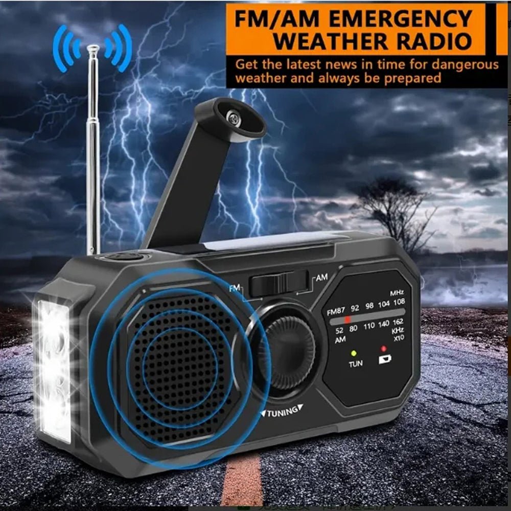 Emergency Solar Hand Crank Radio - LofiMart