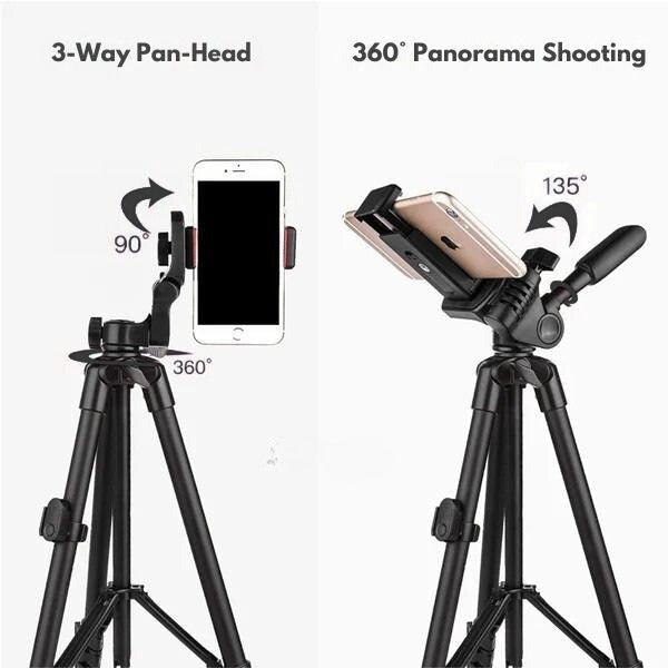 Extendable Phone Tripod with Bluetooth Remote for Steady Selfies and Vlogging - LofiMart