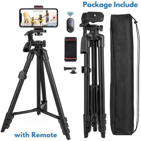 Extendable Phone Tripod with Bluetooth Remote for Steady Selfies and Vlogging - LofiMart